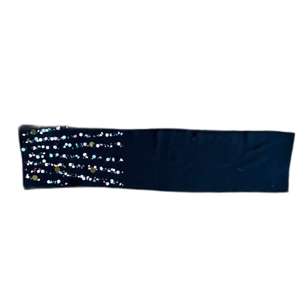 Betsey Johnson New York Black Scarkle Scarf    Women's One Size
